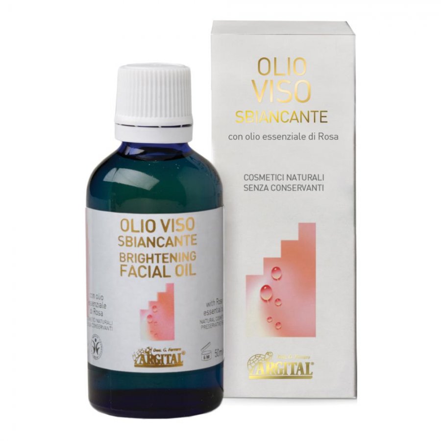 Argital Olio per il Viso Sbiancante 50ml - Olio Naturale Anti-Macchie